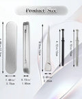 Hella Tight 4 Claw Jewelry Grabber Tool With Heavy Duty Stainless Steel Diamond Tip Pinch Pliers product size details image