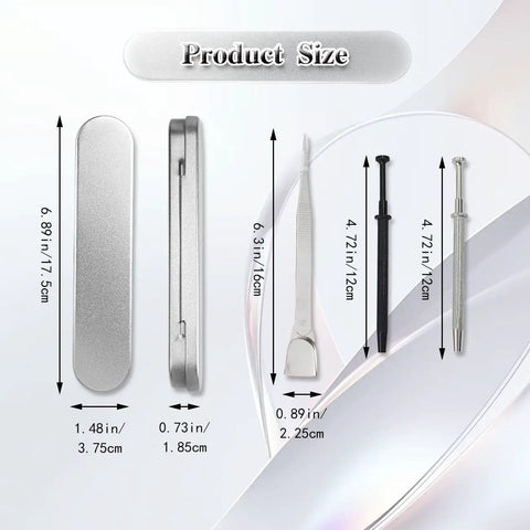 Hella Tight 4 Claw Jewelry Grabber Tool With Heavy Duty Stainless Steel Diamond Tip Pinch Pliers product size details image