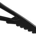Close-up of Glacier Linkin Ice Axe With Leash 68cm steel pick, highlighting tapered edge and grooved design for solid anchoring.