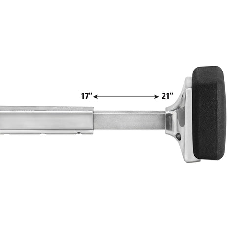 Deluxe Knee Kicker For Carpet Stretching With Foam Knee Pad Impact Guard, Adjustable 17 To 21 Inch Handle close-up image.