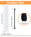 Product size chart showing 2 Pack Appliance Sliders With Straps For Easy Move Of Heavy Duty Fridges, Washers, Dryers, 8x60 inch sliding sheets.