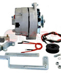 Heavy Duty Alternator Conversion Kit For Ford 8N Tractor Side Mount 12 Volt 75 Amp Upgrade with mounting hardware and wiring.