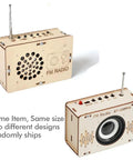 Wooden FM Radios from Hands On Radio Kit For Kids And Teens Ages 6 To 15 Learn Circuit Engineering With A DIY Electronics Project