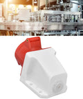 Tough As Nails Industrial Cee Socket Wall Mounted Heavy Duty Polycarbonate Housing With Genuine Brass Contacts Ip44 Weather Proof Plug And Play Power Receptacle Dead Nuts Reliable For Campsites Worksites And Job Sites in industrial setting.