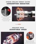 Heavy Duty 1500W Magnetic Drill Press With 15000N Knockout Suction For Rock Solid Steel Fabrication motor and drilling mechanisms