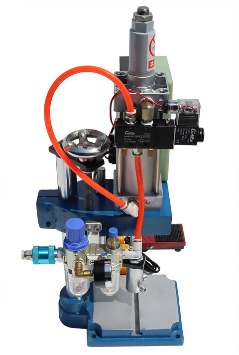Industrial Heavy Duty Desktop Pneumatic Punch Press With Digital Display Adjustable Stroke For Sheet Metal Stamping.