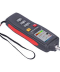 Portable Vibration Meter And Analyzer With Color LCD Logger For Industrial Machines Pro Grade Accelerometer Testing Equipment Easy Transducer Install Real Time Vibration Speed Acceleration And Displacement Readouts handheld unit with wrist strap and probe
