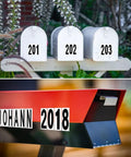 3 Inch Vinyl Self Adhesive Address Numbers And Letters For House Doors And Signs White 12 Sheets 0 To 9 And A To Z Stick On Mailbox
