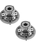 Pair Of Front Wheel Hub Bearing Assemblies Replacement Fits 2009 2012 GMC Canyon 4WD And Chevrolet Colorado 4WD With 2.9L 3.7L Or 5.3L Engines Direct Replacement For Easy Install On Projects And Daily Drivers shown on white background.
