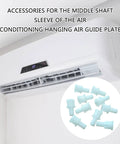 Set Of 10 AC Knob Shaft Replacement Parts Made With ABS For Easy Install And Smooth Air Conditioning Control, shown near AC unit.
