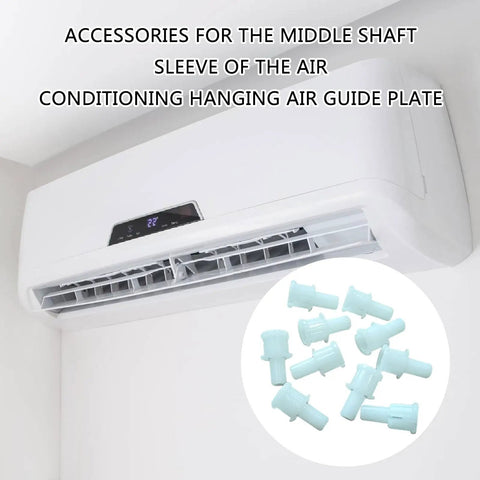 Set Of 10 AC Knob Shaft Replacement Parts Made With ABS For Easy Install And Smooth Air Conditioning Control, shown near AC unit.