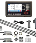 Two Axis DRO Display Kit for Metal Lathe With Magnetic Scale Encoders 5um Resolution RPM Readout DIY Set components layout