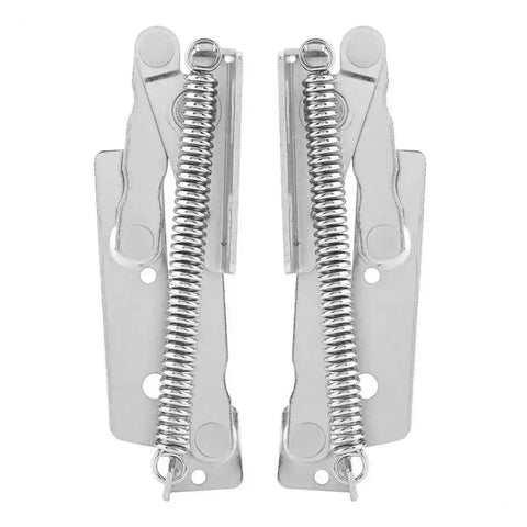Rotating Concealed Hinges For Cabinets And Wardrobes, Heavy Duty Steel Spring Lift Hinge Set, 2 Piece, Easy Install, Smooth Operation