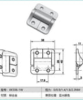 Constant Torque Position Control Cabinet Hinge XK508 1W Friction Adjustable Hinge For Smooth Soft Close Doors, diagram view