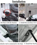 Installation steps for Beefed-Up Front Hood Lift Struts For Jetta MK7 2019-2025 Hydraulic Gas Springs Dampers Stainless Steel
