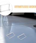 Six Pack 4 Inch Heavy Duty Stainless Steel Wire Lock Hitch Pin displayed on shiny surface