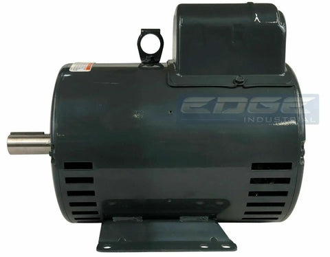 Heavy Duty Compressor Electric Motor 5HP Single Phase 230V 184T Frame side view showcasing industrial-grade motor design.