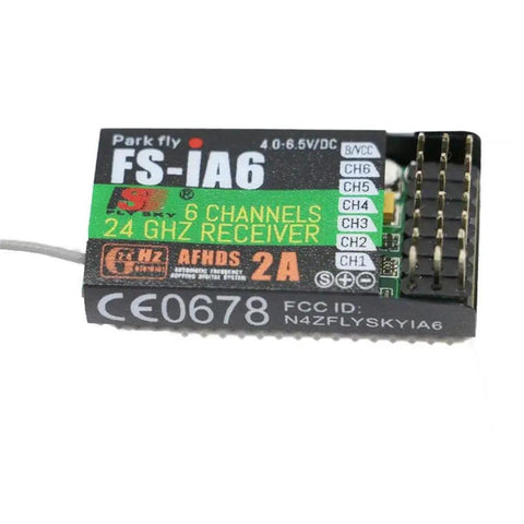 6 Channel RC Receiver With Dual Antennas PPM Output And IBus Port AFHDS2A 2.4GHz Bidirectional Link Ultra Compact And Lightweight