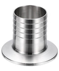 1.5 Inch Tri Clamp To Hose Barb Adapter, Wicked Strong Sus304 Stainless Steel Sanitary Fitting, heavy-duty pipe joiner with polished finish.