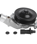Badass Engine Water Pump With Seal Gasket Fits Range Rover Sport Discovery F Pace Jaguar Xf Xfr Xjr Lr4 3.0L 5.0L V8 2010 Through 2019, detailed view.