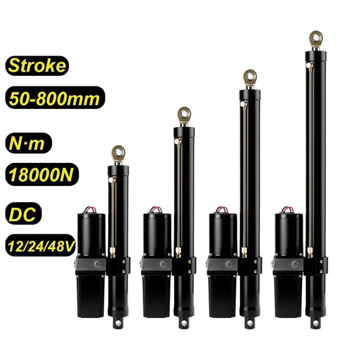 Beefy Electric Linear Actuator Delivering Beast Mode 18000N Push Pull Power 48 Volt IPX6 Weather Sealed Cylinder 550Mm Travel Stroke