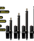 Top Tier 18000N Linear Actuator 48V Bulletproof Waterproof Tubular Motor displayed in varying lengths and sizes.