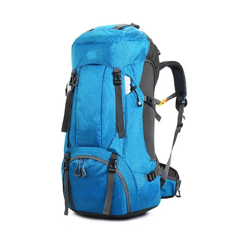 60L Outdoor Backpack For Camping And Hiking, Rugged Waterproof Mountaineering Bag With Ergonomic Shoulder Straps, Spacious 60 Liter Capacity Climbing