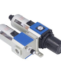 3 In 1 Pneumatic Air Filter Regulator Lubricator Combo With Water Oil Trap Separator GFC40010 Model, side view