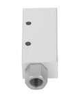 Heavy Duty Pneumatic Vacuum Generator And Air Operated Ejector Pump Featuring Solid Aluminum Frame for Machine Tool Shops, detailed view of aluminum connection block.