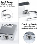 Heavy Duty Bike Chain Lock Built Tough With Case Hardened Steel Security Chain Weatherproof and Bolt Cutter Resistant components