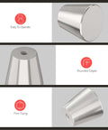 Killer Slick Brushed Nickel Cabinet Knobs and Dresser Knobs for Kitchen Bathroom Bedroom Drawer Hardware Replacement 15 Pack with rounded edges