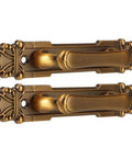 Antique European Style Two Pack Cabinet Door Pulls Set with vintage bronze zinc alloy handles for furniture