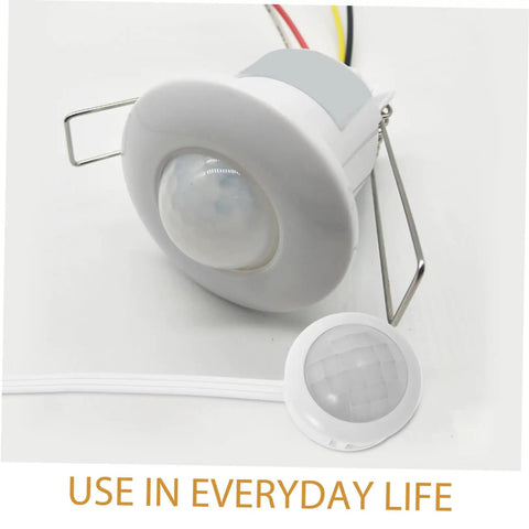 4 Pack Motion Sensor LED Light With Induction Sensor For Hallway Garage Garden Courtyard Lighting Easy Installation Energy Efficient Emergency Lighting Motion Activated Auto On Off, white PC PVC round recessed unit
