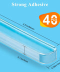 Heavy Duty Silicone Cabinet Door Bumpers, Ultra Grippy Self Adhesive Anticollision Tape, Pro Level Noise Dampening Pads For Kitchen Cabinets And Wood Furniture, Straight Up A Game Changer, 2.51x0.39 inches, 40 pieces.