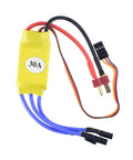 Yellow electronic speed controller for a 1000KV Brushless Motor and Combo for Lightweight to Medium Drones and Car Models with Flight Stability, High Thrust, Easy Install, Smooth Speed Control.