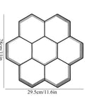 Hexagon Concrete Molds 11.6 x 11.6 Inch Reusable Paver Moulds Walkways Patios Garden Paths Durable PP Material