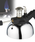 Portable Butane Burner Stove With Adjustable Flame, Lab Style Bunsen Burner On Aluminum Bracket, valve switch detail