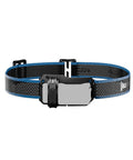 Front view of Adjustable Headlamp Bracket With Black Headlamp Strap And Hand Strap For Rechargeable LED Flashlights Outdoor Gear