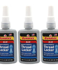Blue Medium Strength Threadlocker Kit Three Pack 1.69 Oz Bottles Removable With Hand Tools Locks Metal Fasteners Against Vibration And Solvent Resistance For Easy No Fuss Disassembly