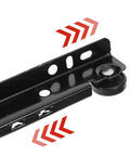 Close-up of Heavy Duty Under Mount Drawer Slides For Dressers And Cabinets Made From Solid Cold Rolled Steel with smooth roller