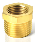 Brass Pipe Fitting Reducer Kit One Inch NPT Male To Three Quarter Inch NPT Female Adapter Hex Bushing, heavy duty