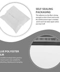 White Poly Mailer Envelopes 16x22 Inches Self Sealing Shipping Bags, waterproof tear resistant packaging details