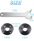 Heavy Duty Tough As Nails Angle Grinder Wrench Set With Smooth Threading And A Sick Tight Lock For Fast Blade Swaps On Any Standard 5/8-11 Spindle workshop equipment showcasing dimensions.