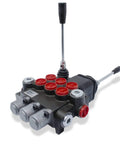 Monoblock 3 Spool Hydraulic Directional Control Valve For Industrial Grade Heavy Duty Hydraulics 11 GPM Cast Iron Body