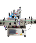 No Drama Fully Automatic Desktop Labeler With Smart Touch Interface For Round Square And Hex Containers crushes labels with precision.