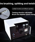 Automatic Wire Twister For 5 To 60 mm Cables, Three Brush Twist Tool with visible wire in use