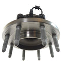 Front Wheel Hub And Bearing Assembly With Multi Lip Seal And Extreme Temperature Protection High Carbon Steel For Quiet Smooth Operation Rock Solid Replacement At A Budget Price, side view