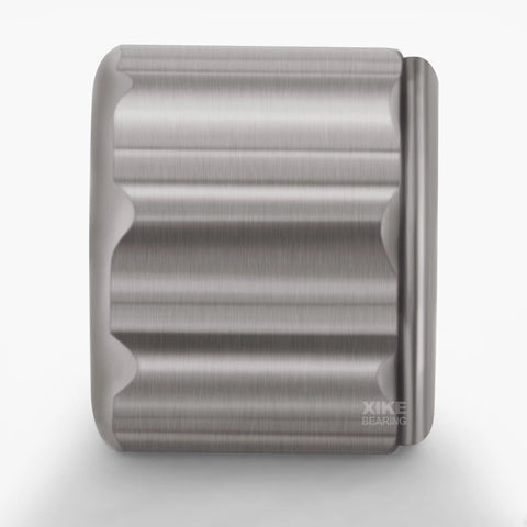Side view of 10 Pack HF081412 8x14x12mm One Way Needle Roller Bearing with octagonal outer ring for mop tools, made of chrome steel.