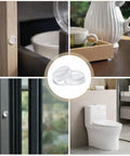 300 Pieces Clear Silicone Cabinet Door Bumpers With Super Tacky Self Adhesive Back Anti Slam Furniture Pads For Drawers And Furniture Easy Peasy Install Guaranteed Zero Slams Forever in various home applications.