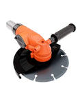 Heavy Duty Pneumatic Air Angle Grinder 7 Inch 7600Rpm Industrial workhorse with black grinding disc and orange body.